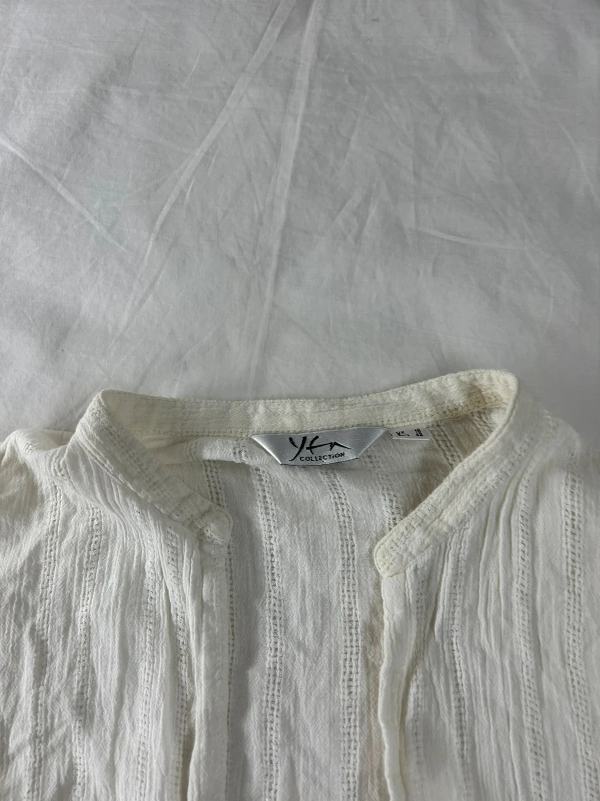 Cardigan blanc crème vintage taille 42 100% Cotton – photo 3